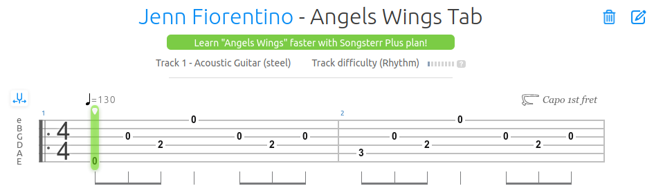 Jenn Fiorentino - Angel's Wings tab